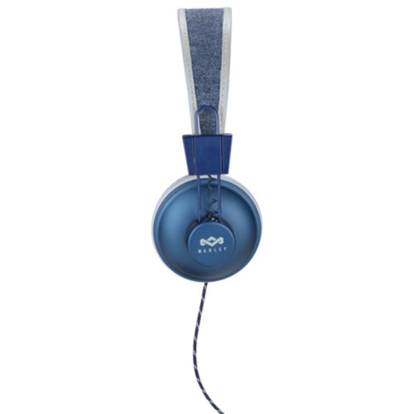 ყურსასმენი  HOUSE OF MARLEY EM-JH011-DN  POSITIVE VIBRATION HEADPHONES WITH REMOTE AND MICROPHONE  DENIM