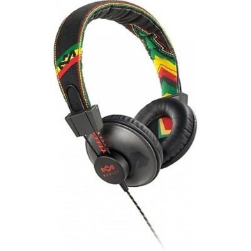 ყურსასმენი  HOUSE OF MARLEY EM-JH011-RA  POSITIVE VIBRATION HEADPHONES WITH REMOTE AND MICROPHONE  RASTA