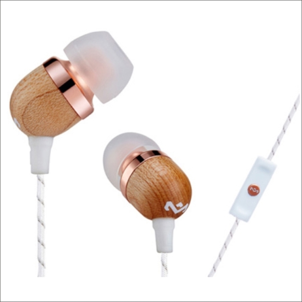 ყურსასმენი  HOUSE OF MARLEY HOUSE OF MARLEY SMILE JAMAICA IN-EAR HEADPHONES WITH REMOTE AND MICROPHONE (COPPER) EM-JE041-CP