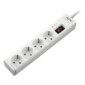 დენის გამანაწილებელი SURGE PROTECTION APC P43-RS 4 OUTLETS, 1M POWER CORD 230V