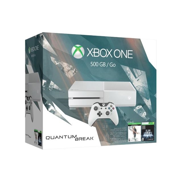 XBOX ONE  CONSOLE SPECIAL  EDITION WHITE  500GB WITHOUT KINECT + QUANTUM  BREAK  XBOX ONE