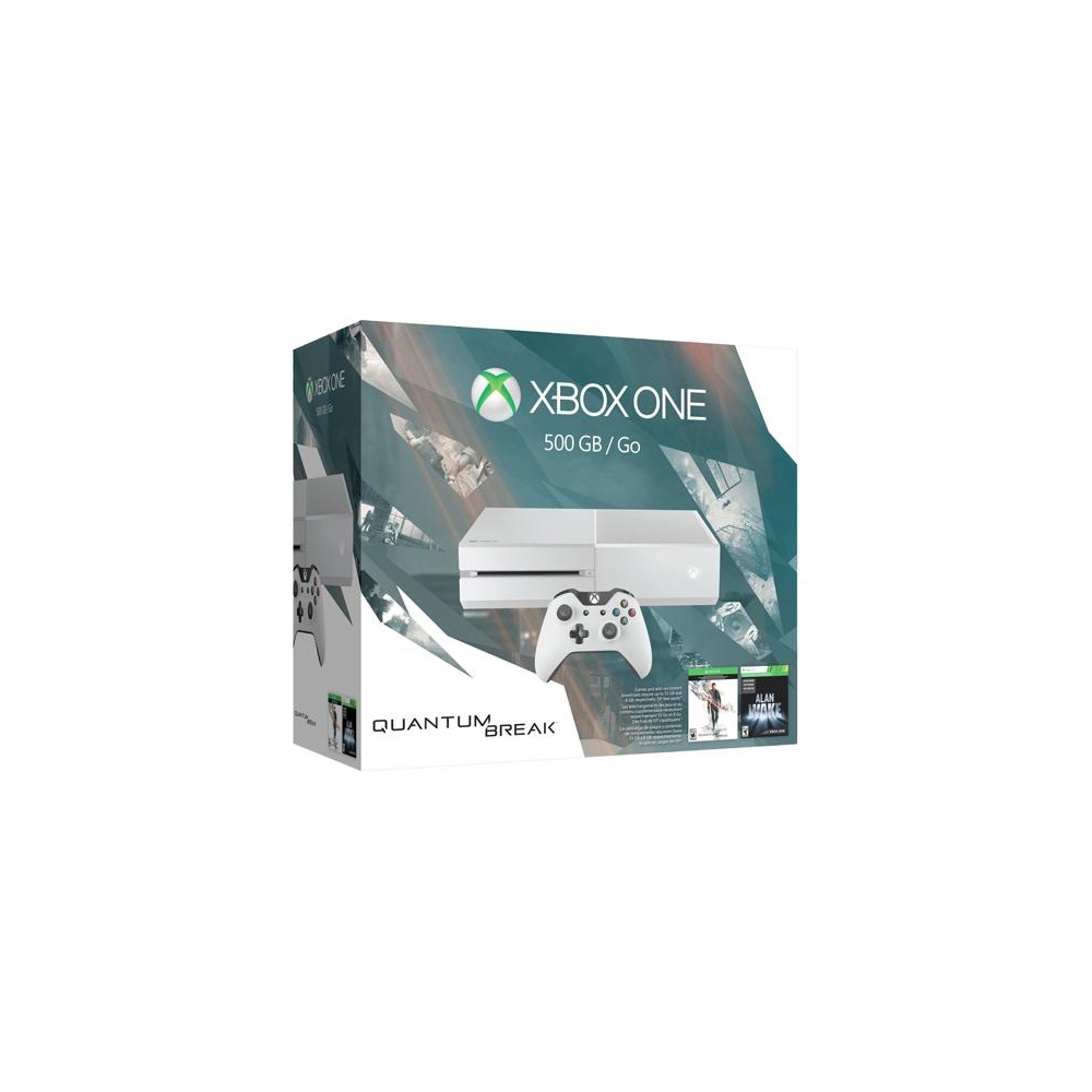 XBOX ONE  CONSOLE SPECIAL  EDITION WHITE  500GB WITHOUT KINECT + QUANTUM  BREAK  XBOX ONE