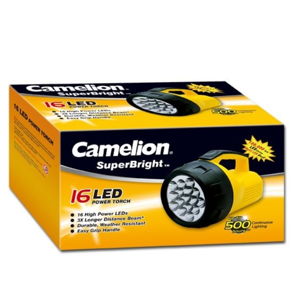 ფანარი Camelion  FL-16LED Multi-Head 16 LED Searchlamp