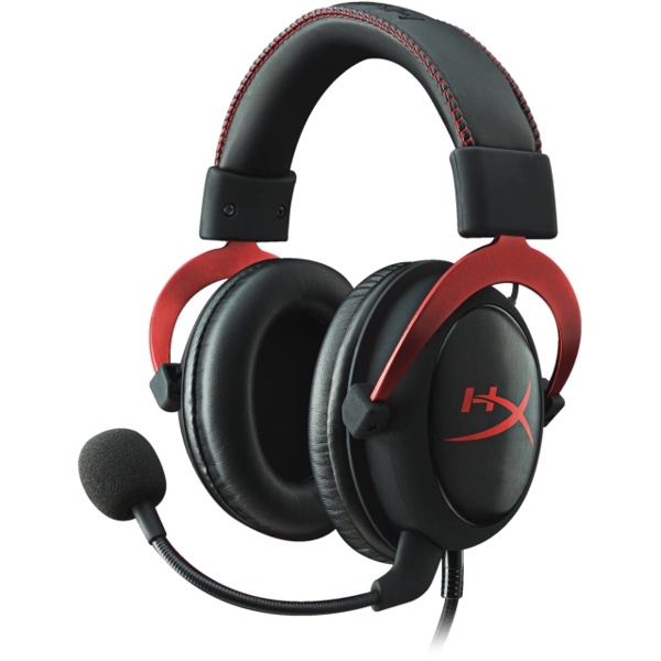 ყურსასმენი   HYPERX CLOUD II GAMING HEADSET RED  KHX-HSCP-RD