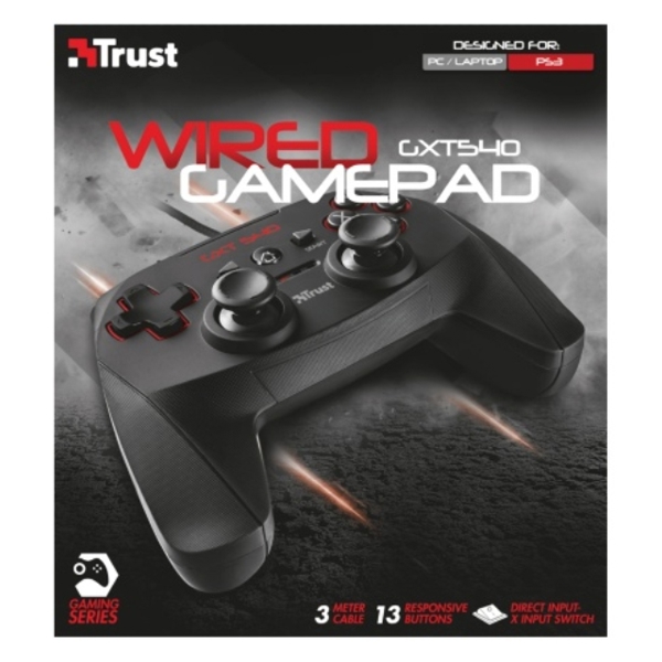 სათამაშო კონსოლები  TRUST GXT540 WIRED GAMEPAD