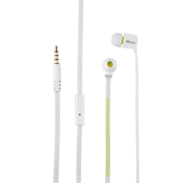 ყურსასმენი  TRUST UR DUGA INEAR HEADPHONE WHITE