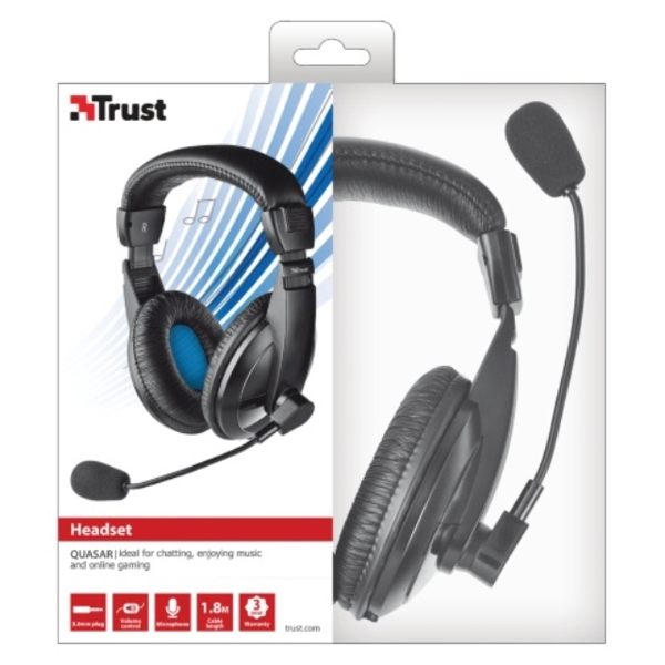 ყურსასმენი  TRUST QUASAR HEADSET