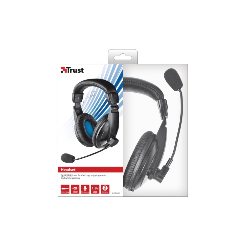ყურსასმენი  TRUST QUASAR HEADSET