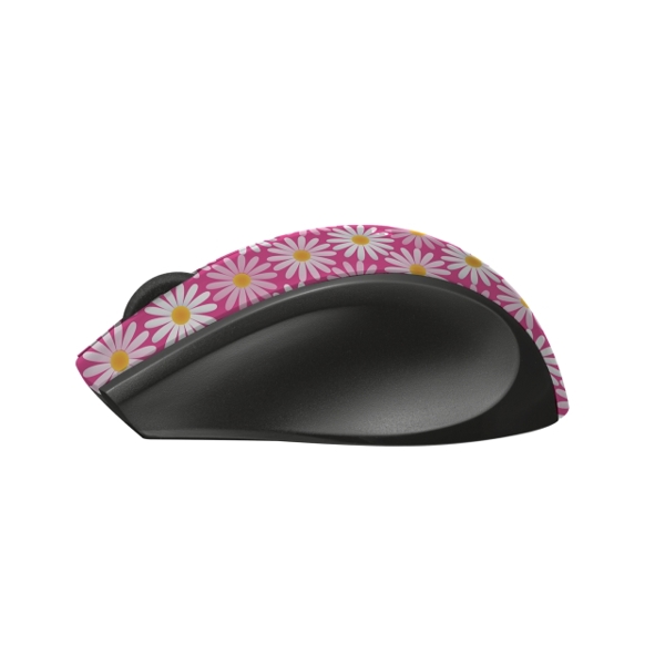 მაუსი TRUST ONI WIRELESS MICRO MOUSE - PINK FLOWER