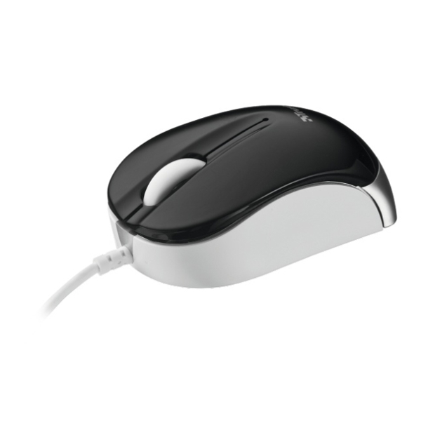 მაუსი  TRUST NANOU RETRACTABLE MICRO MOUSE - BLACK