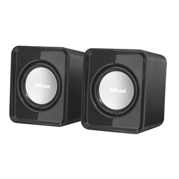 TRUST Leto USB Powered 2.0 Speaker Set, 6W peak power, volume control - black