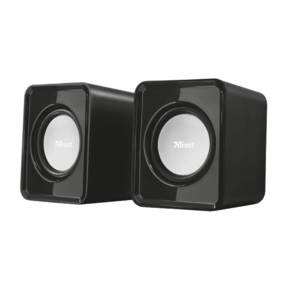 TRUST Leto USB Powered 2.0 Speaker Set, 6W peak power, volume control - black