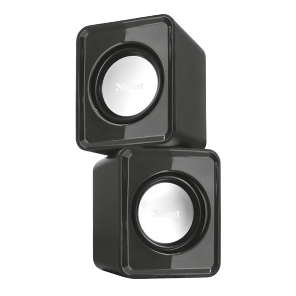 TRUST Leto USB Powered 2.0 Speaker Set, 6W peak power, volume control - black