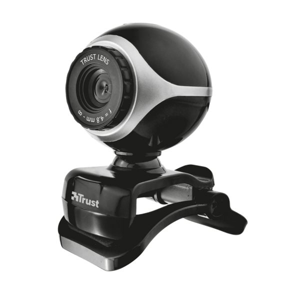 ვებკამერა TRUST Exis Webcam - Black/Silver