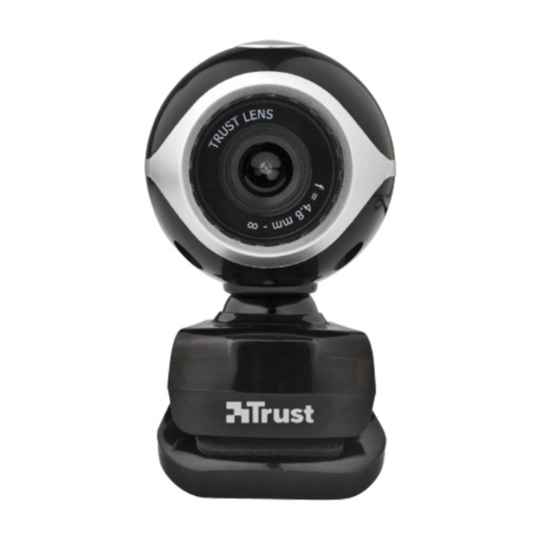 ვებკამერა TRUST Exis Webcam - Black/Silver