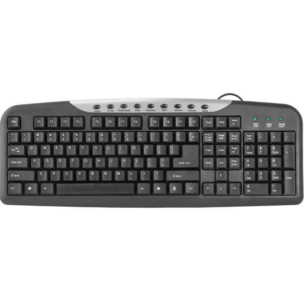 კლავიატურა Wired keyboard Defender #1 HM-830 RU,black,full-sized