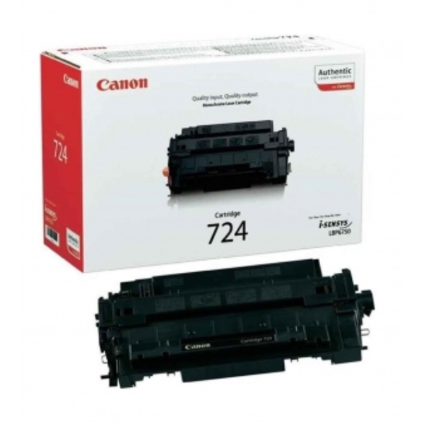 კარტრიჯი  CANON ORIGINAL CANON724 BLACK 6,000 PAGE&5%