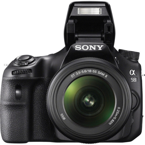 ფოტოაპარატი   Sony Alpha a58 DSLR Camera with 18-55mm Lens SLTA58K.CEC