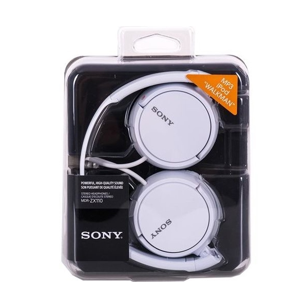  ყურსასმენები SONY MDRZX110W.AE White