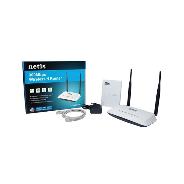 როუტერი Netis  300Mbps Wireless N Router, 2*5dBi detachable antennas