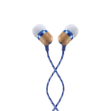 HOUSE OF MARLEY EM-JE041-DN  SMILE JAMAICA IN-EAR HEADPHONES WITH REMOTE AND MICROPHONE  DENIM