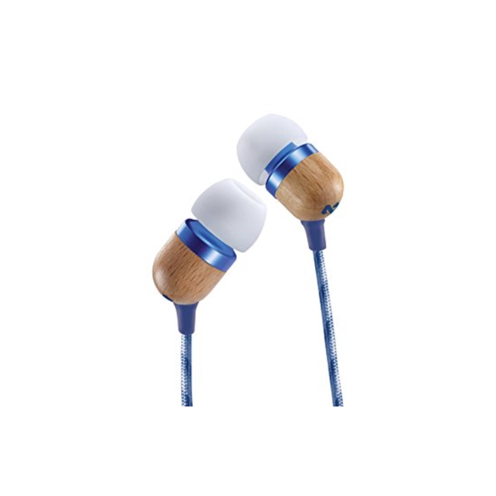 ყურსასმენი  HOUSE OF MARLEY EM-JE041-DN  SMILE JAMAICA IN-EAR HEADPHONES WITH REMOTE AND MICROPHONE  DENIM