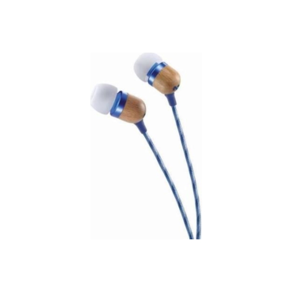 HOUSE OF MARLEY EM-JE041-DN  SMILE JAMAICA IN-EAR HEADPHONES WITH REMOTE AND MICROPHONE  DENIM
