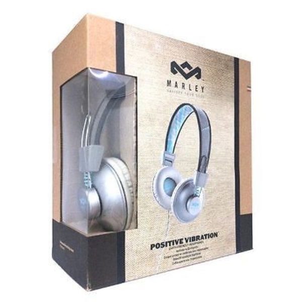 ყურსასმენი  HOUSE OF MARLEY EM-JH011-SM  POSITIVE VIBRATION HEADPHONES WITH REMOTE AND MICROPHONE  MIST