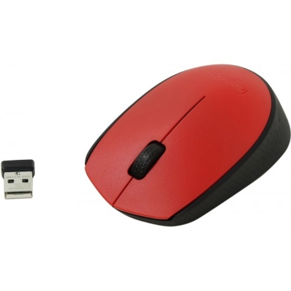 LOGITECH WIRELESS MOUSE M171 RED  910-004641