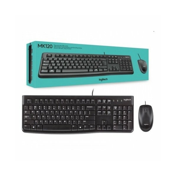 კლავიატურა+მაუსი LOGITECH MK120 COMBO RUSSIAN LAYOUT USB