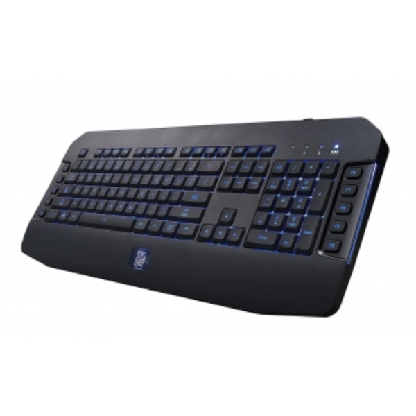 კლავიატურა Thermaltake GAMING KEYBOARD CHALLENGER  KB-VEL-MBBLUS-01, BACK-LIGHT  BLACK