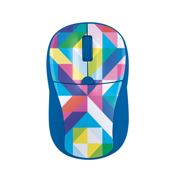 მაუსი Primo Wireless Mouse - blue geometry 21480