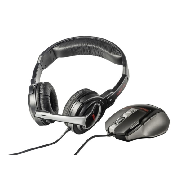 მაუსი + ყურსასმენი Trust GAMING Headsets+Mouse (20499)