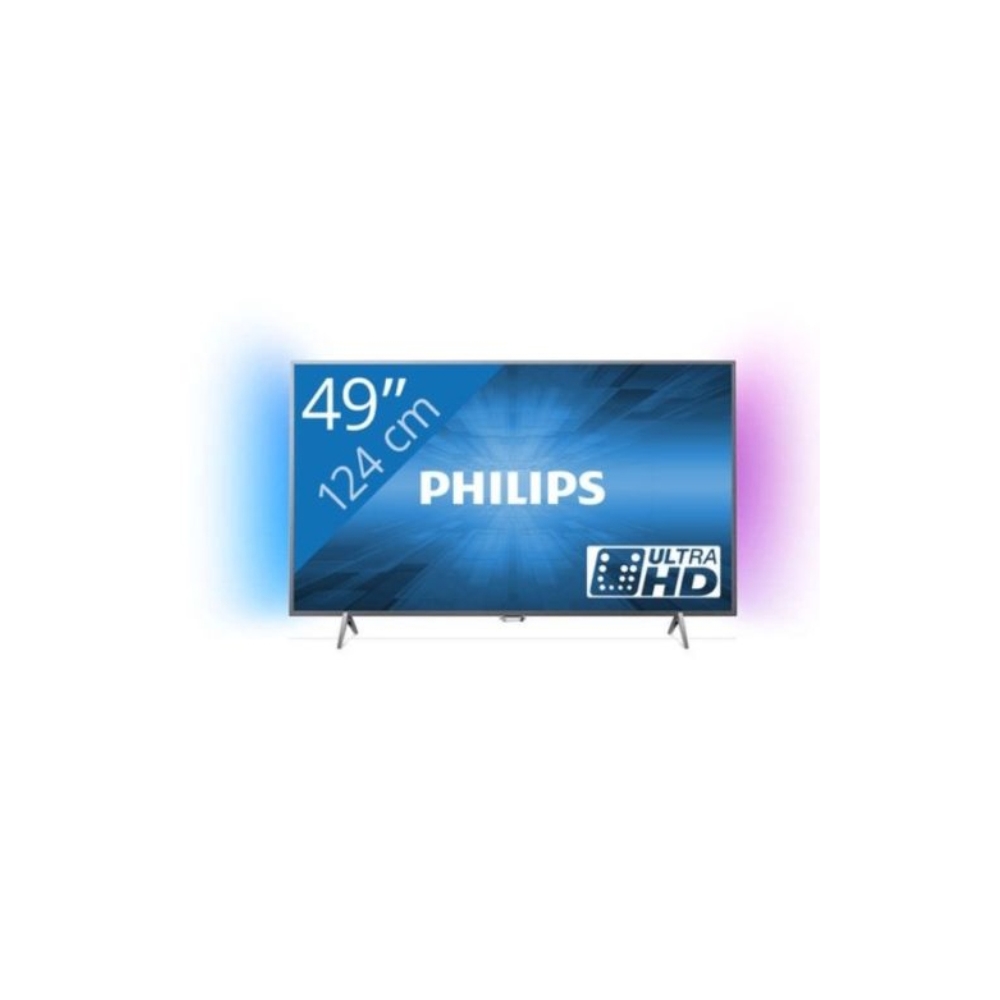  LED PHILIPS 49" (123CM) 49PUS6401 QUARD CORE AMBILIGHT 2-SIDED SMART ANDROID  4K UHD 3840X2160 700HZ 300CDM2  WI-FI RJ45 4XHDMI 3XUSB DVB-TT2CS2