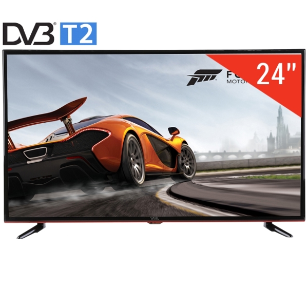  LED TCL 24"(61CM) 24D2700 BLACK D-LED 16:9 HD 1366X768  6.5MS 178*178* 250CDM2 4000:1 DVB-TT2C HDMI USBMOVIE VGA 2X5W