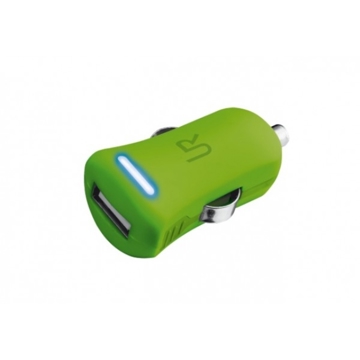 მანქანის დამტენი TRUST Dual Smartphone Car Charger - lime / 20154