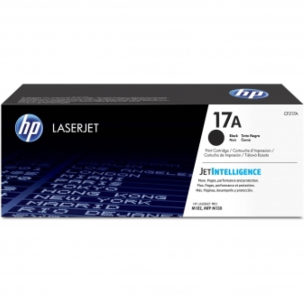 კარტრიჯი  HP ORIGINAL CF217A HP 17A BLACK LASERJET TONER CARTRIDGE, 1600 PAGES, FOR MFP 130A