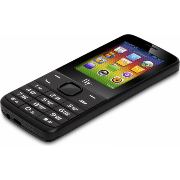 მობილური ტელეფონი FLY  FF242 Black, 2.4'' 320x240, 32MB RAM, 32MB, up to 16GB flash, 0.3Mpix, 2 Sim, 2G, BT, 1000mAh, 78g, 119x50,5x11,5