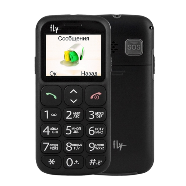 მობილური ტელეფონი FLY  Ezzy7 Black, 1.77'' 160x128, 260MHz, 1 Core, 24MB RAM, 32MB, up to 16GB flash, 2 Sim, 2G, 600mAh, 82g, 116.7x56.3x14.1