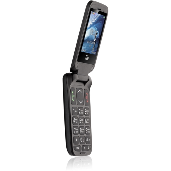 მობილური ტელეფონი FLY  Ezzy Trendy 3 Dark Grey, 2.4'' 320x240, 256MHz, 1 Core, 32MB RAM, 32MB, up to 16GB flash, 0.3Mpix, 2 Sim, 2G, BT, 800mAh, 93.5g, 100.8x53x19.5