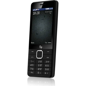 მობილური ტელეფონი FLY  FF301 Black, 3'' 320x240, 1 Core, 32MB RAM, 32MB, up to 32GB flash, 1.3Mpix, 2 Sim, 2G, BT, 1450mAh, 104g, 129x56,8x11,8