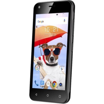 მობილური ტელეფონი  FLY  FS454 Black, 4.5'' 854x480, 1.3GHz, 4 Core, 512MB RAM, 4GB, up to 32GB flash, 5Mpix/0.3Mpix, 2 Sim, 2G, 3G, BT, Wi-Fi, GPS, 1700mAh, Android 6.0, 130g, 132x67,79x10,5