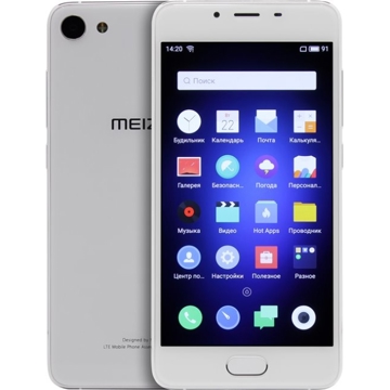 მობილური ტელეფონი MEIZU U10 Silver, 5'' 1280x720, 1.0GHz+1.5GHz, 4+4 Core, 2GB RAM, 16GB, up to 128GB flash, 13Mpix/5Mpix, 2 Sim, 2G, 3G, LTE, BT, Wi-Fi, GPS, Glonass, 2760mAh, Android 6.0, 139g, 141.9x69.9x8.3,