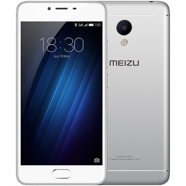 მობილური ტელეფონი MEIZU M3s mini Silver, 5'' 1280x720, 1.0GHz+1.5GHz, 4+4 Core, 3GB RAM, 32GB, up to 128GB flash, 13Mpix/5Mpix, 2 Sim, 2G, 3G, LTE, BT, Wi-Fi, GPS, Glonass, 3020mAh, Android 5.1, 138g, 141.9x69.9x8.3, 