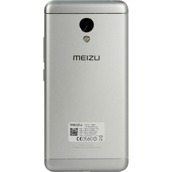 მობილური ტელეფონი MEIZU M3s mini Grey, 5'' 1280x720, 1.0GHz+1.5GHz, 4+4 Core, 3GB RAM, 32GB, up to 128GB flash, 13Mpix/5Mpix, 2 Sim, 2G, 3G, LTE, BT, Wi-Fi, GPS, Glonass, 3020mAh, Android 5.1, 138g, 141.9x69.9x8.3,