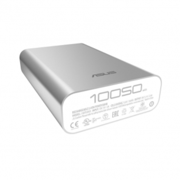 პორტალური დამტენი  ASUS POWER BANK 10050MAH ABTU005 ZEN SILVER