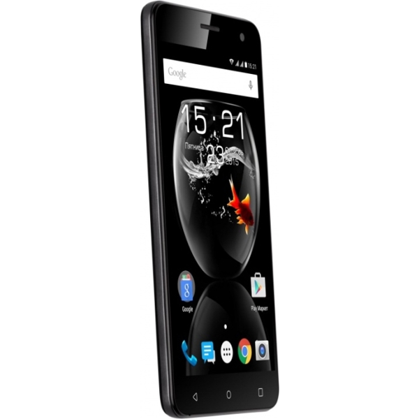 მობილური ტელეფონი FLY  FS504 Black, 5'' 1280x720, 1.3GHz, 4 Core, 1GB RAM, 8GB, up to 32GB flash, 8Mpix/2Mpix, 2 Sim, 2G, 3G, BT, Wi-Fi, GPS, 2000mAh, Android 5.1, 123g, 140.1x68.9x8.7
