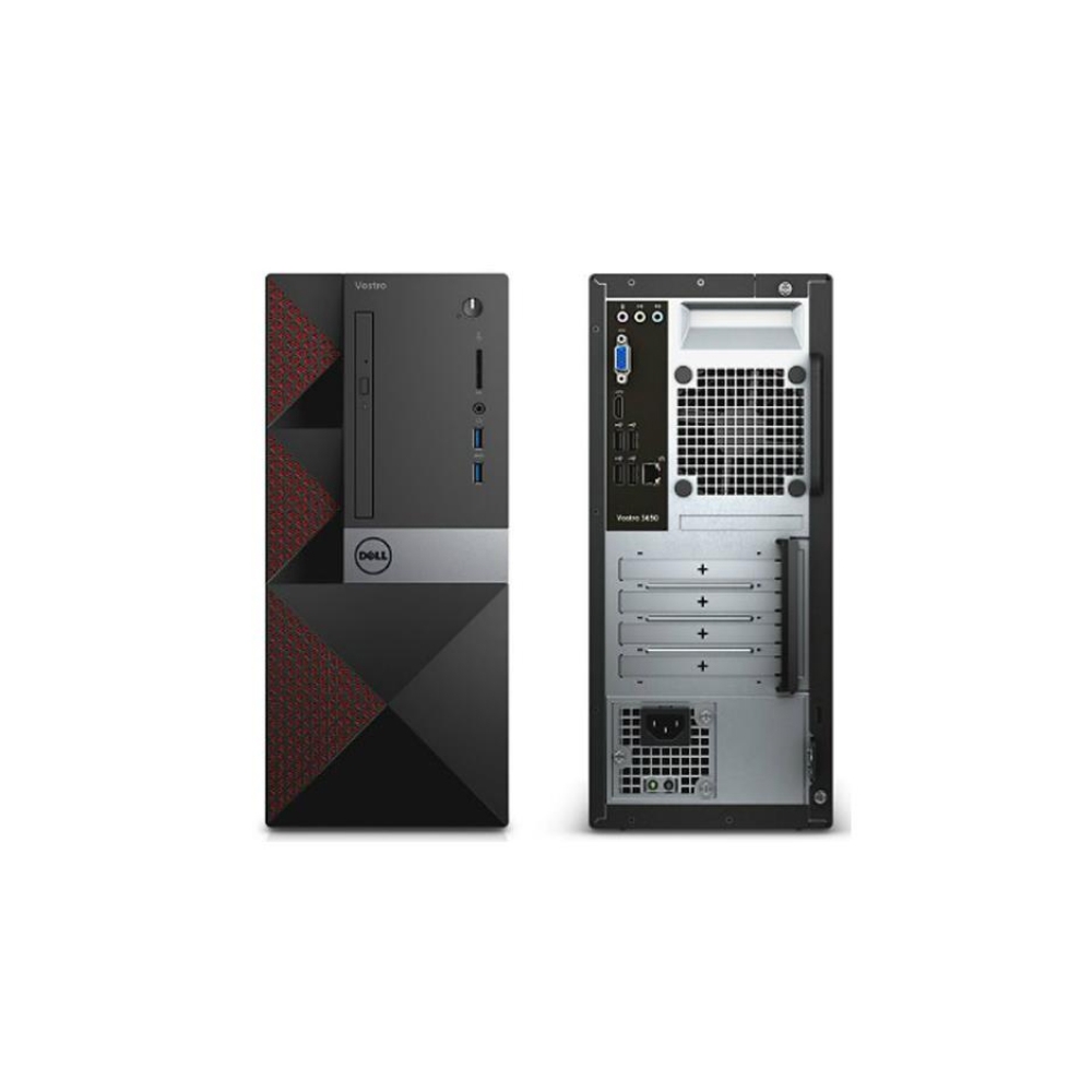 პერსონალური კომპიუტერი DELL Vostro 3650 MT Intel® Core® i3-6100 (Dual Core, 3.7GHz, 3MB), 4Gb DDR3 RAM, 500Gb HDD, DVDRW, Intel® HD 530 Graphics, Wi-Fi,BT4.0, PSU, MS116 USB Mouse, USB KB216 Keyboard, Ubu,  3Yrw