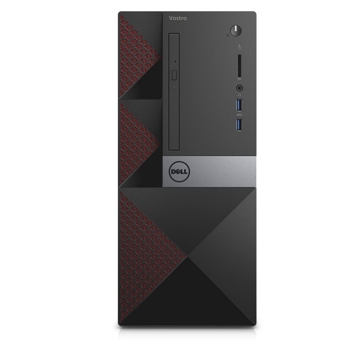 პერსონალური კომპიუტერი Dell Vostro 3650MT Intel Core i7-6700 (8M Cache, up to 4.00 GHz) 8GB (1x8GB) 1600MHz DDR3L 1TB SATA (7.2k rpm) 3.5" AMD Radeon HD R9 2GB DVD RW Dell Wireless 1707 Dell KB216 Multimedia USB Keyboard and Mouse  3YrW