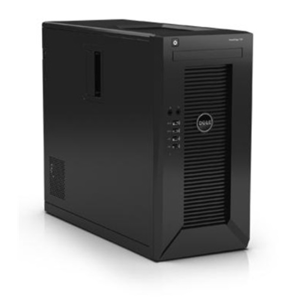 სერვერი DELL PowerEdge T20, Intel Xeon E3-1225v3 (3.2GHz, 8M Cache, 4C/4T, Turbo, 84W), NO RAM, no FDD, no DVD, 1TB 7.2K Entry SATA 3.5in Cabled Hard Drive, 1x Intel 82579 Gigabit Ethernet LANt, 1x 290W PSU, Warranty 39M Next Business Day